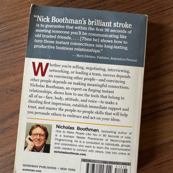☀️Convince Them in 90 Seconds Book by Nicholas Boothman - Picture 2 of 2